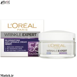 خرید کرم شب ضدچروک بالای ۵۵ سال لورآل Wrinkle Expert 55+ Night Cream