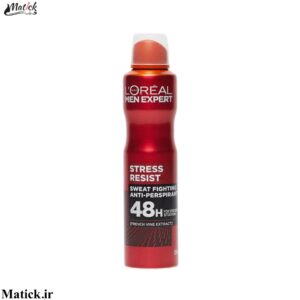 خرید اسپری بدن ضد تعریق مردانه لورآل مدل L'Oréal Stress Resist